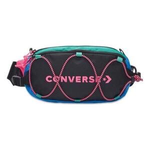 Converse Swap Out Sling Bag Lightweight Mesh Crossbody Black Pink Green Blue EUC
